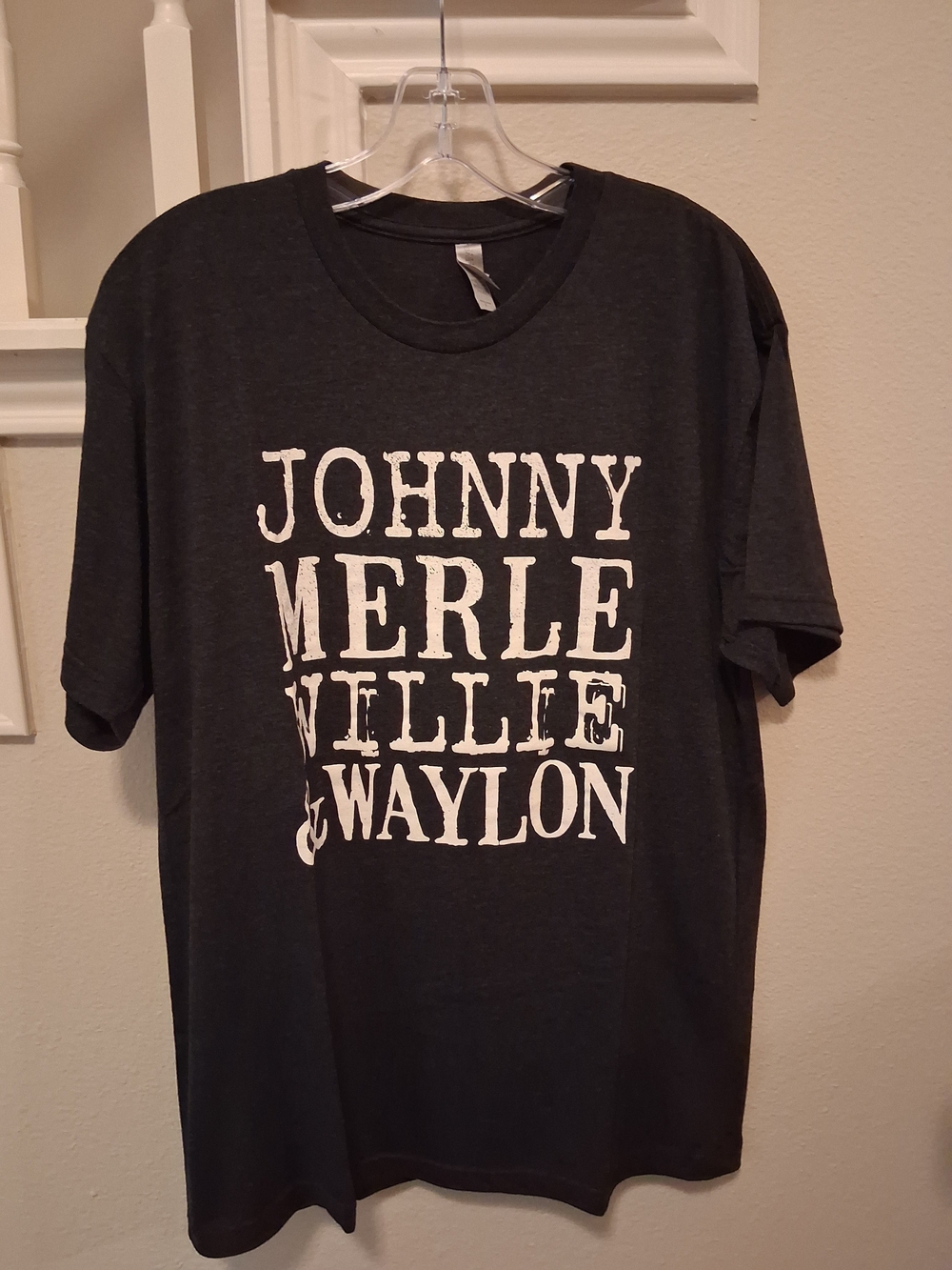 Next Level Apparel Black Tee with Country Legend Names